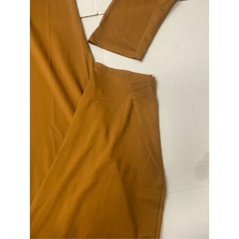 Mock Neck Long Sleeve Bodycon Jumpsuit